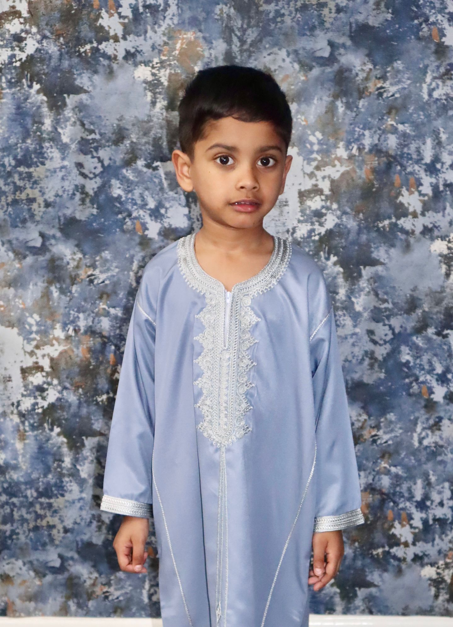 Boys Thobe - Dove grey with silver stitching 50% OFF